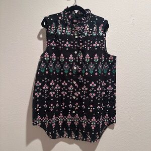 Ann Taylor Womens Ruffle Blouse